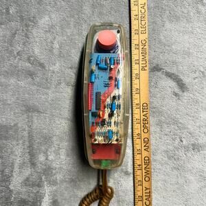 Vintage 80s Bellsouth Clear Corded Phone